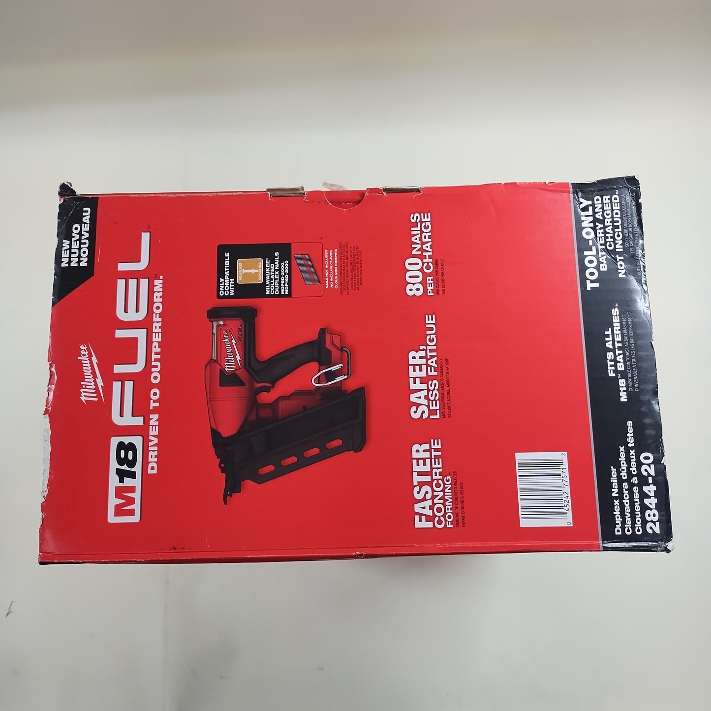 Milwaukee 2844-20 M18 18V Duplex Nailer