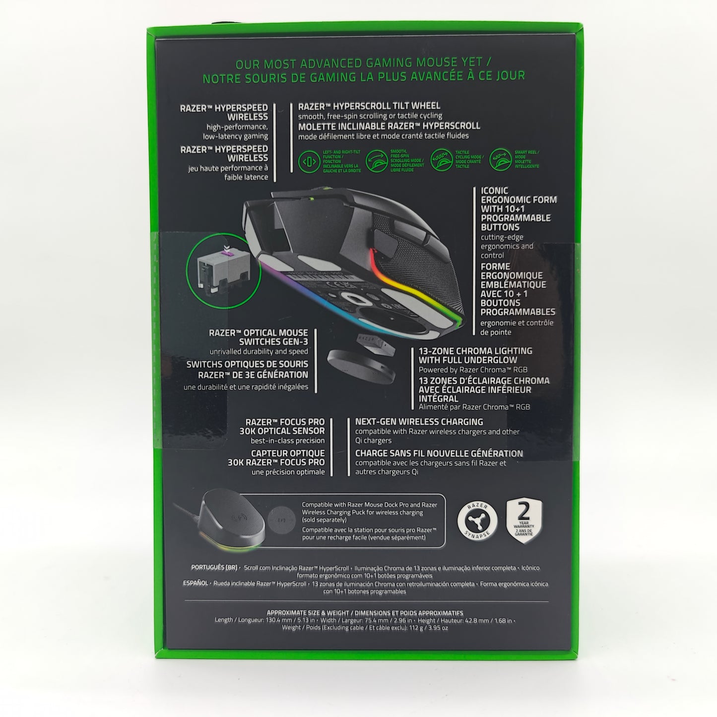 New Razer Basilisk V3 Pro Wireless Gaming Mouse RZ01-04620100-R3U1