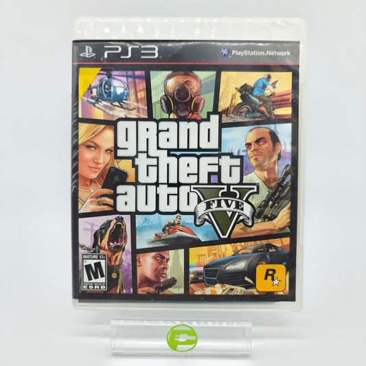 Grand Theft Auto V (Sony PlayStation 3 PS3, 2013) with Map