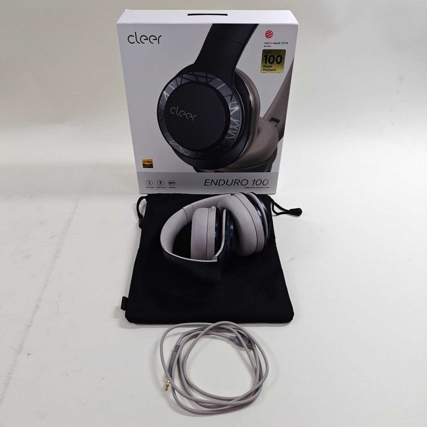 Cleer Enduro 100 Wireless Over-Ear Bluetooth Headphones Navy