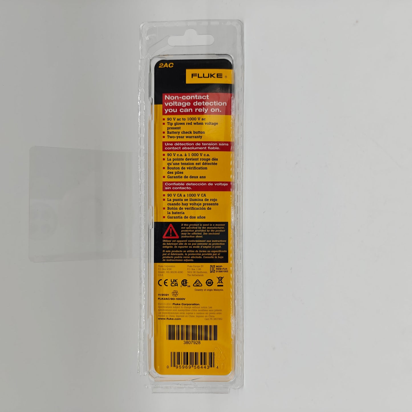 New Fluke 2AC 90-1000V VoltAlert Non-Contact Voltage Tester