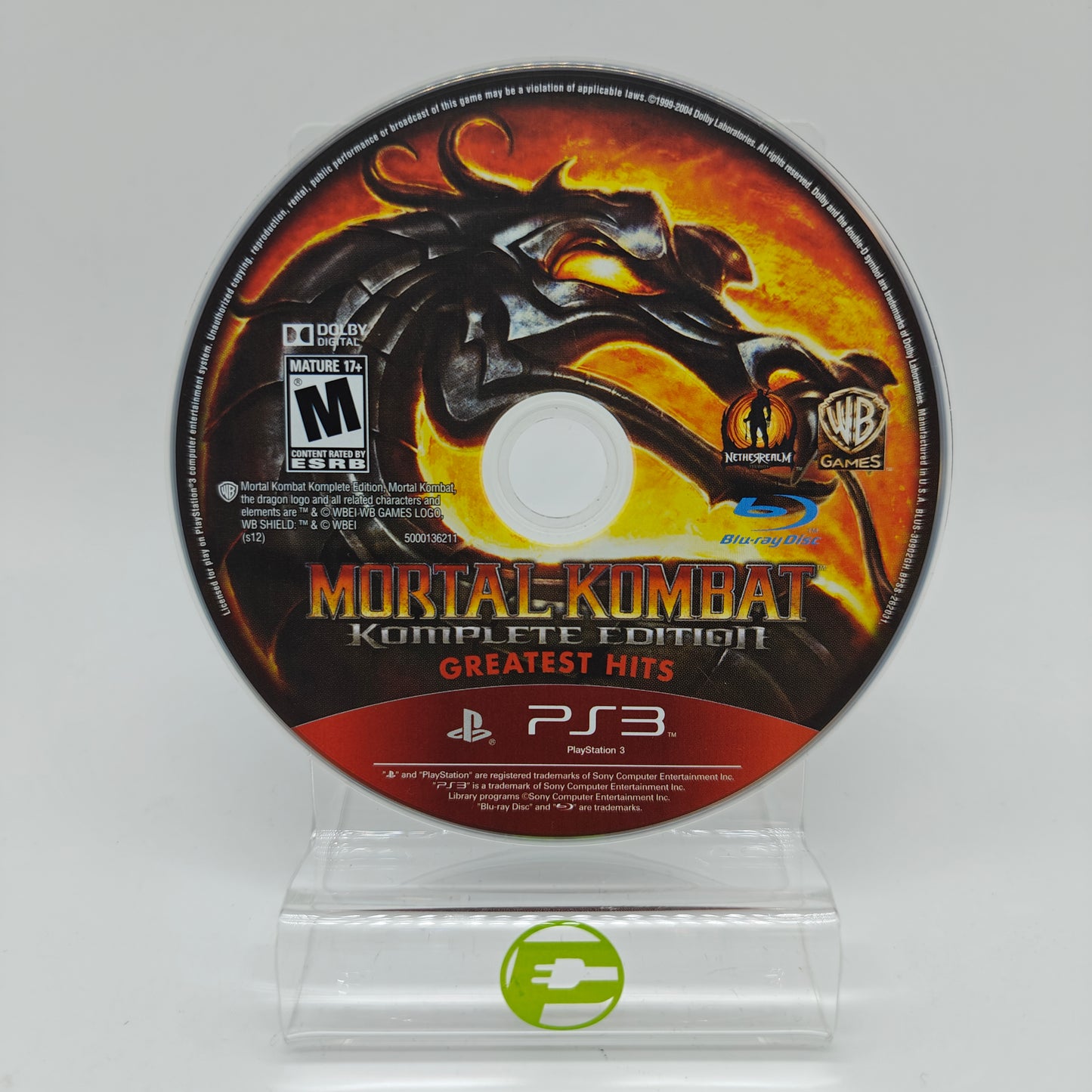 Mortal Kombat Komplete Edition (Sony PlayStation 3 PS3, 2012) Disc Only