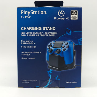 New PowerA Charging Stand Black 1346333-02 For Playstation 4 PS4