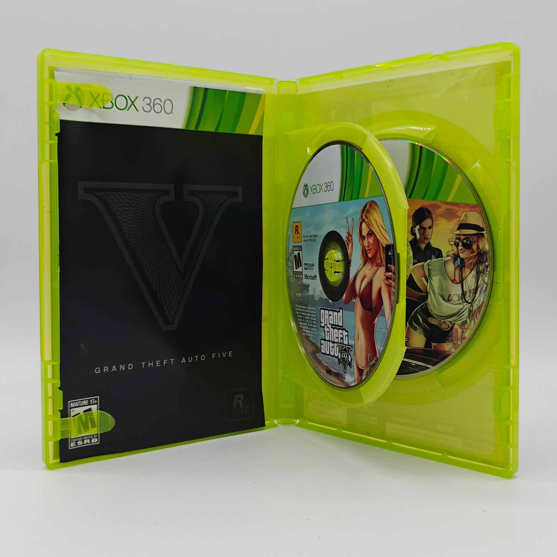 Grand Theft Auto V (Microsoft Xbox 360, 2013) with Map PayMore Spring