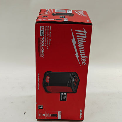 New Milwaukee 2951-20 M12 M12 Radio + Charger