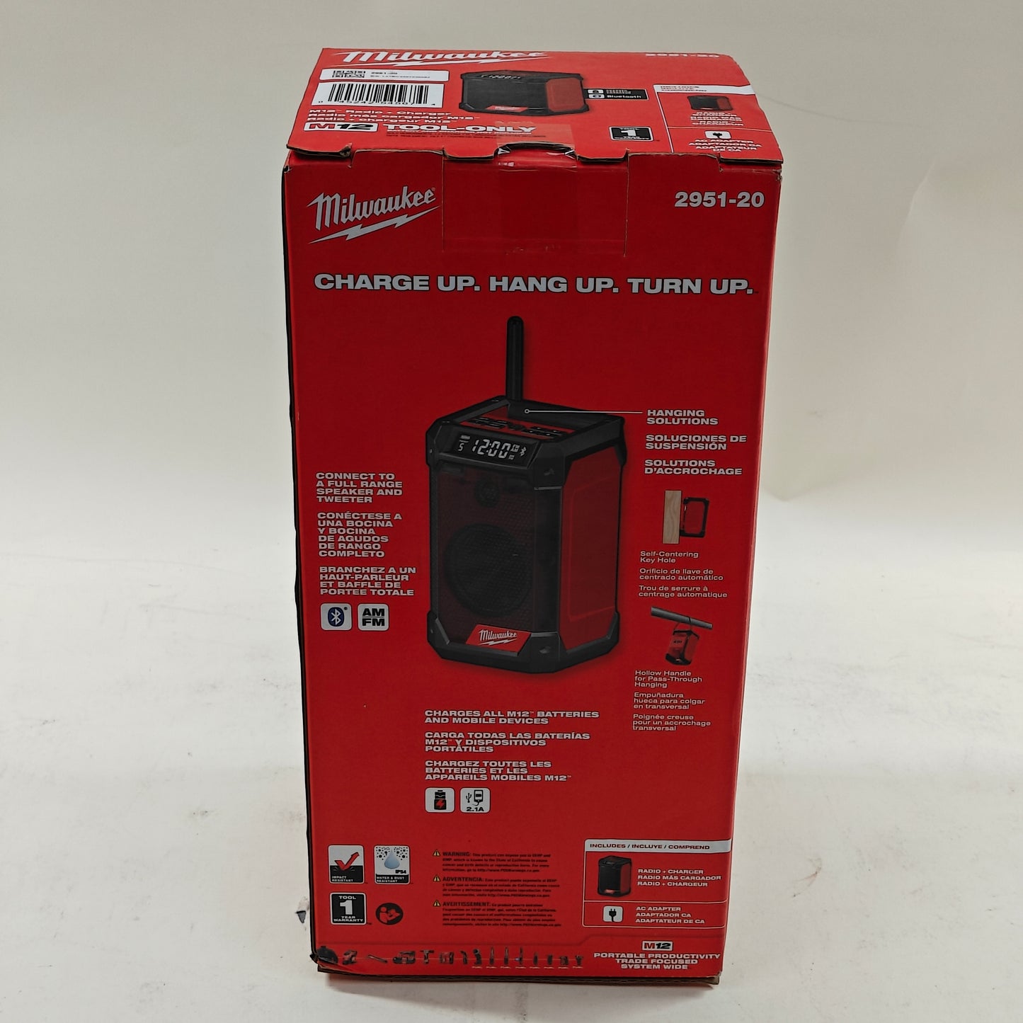 New Milwaukee 2951-20 M12 M12 Radio + Charger