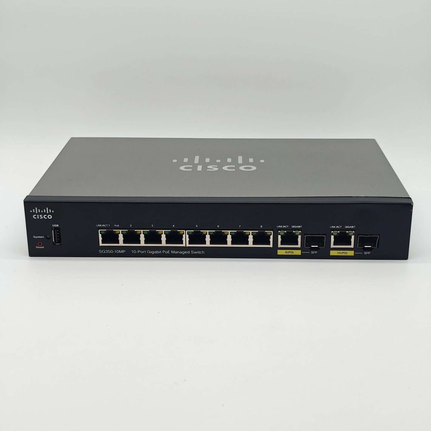 Cisco SG350-10MP 10-Port Gigabit PoE Managed Switch