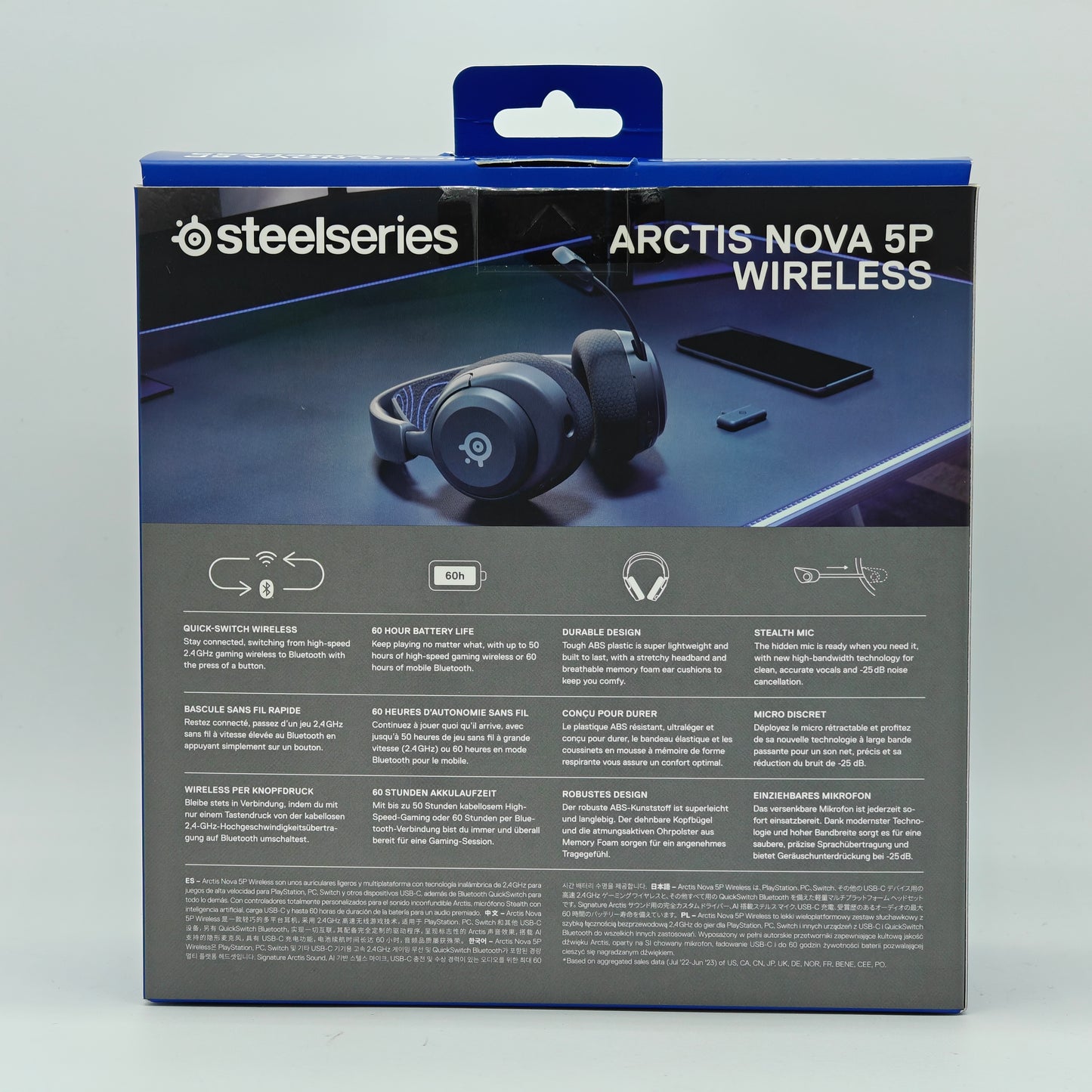 SteelSeries Arctis Nova 5P Black 61673 PlayStation/PC/Switch/Mobile