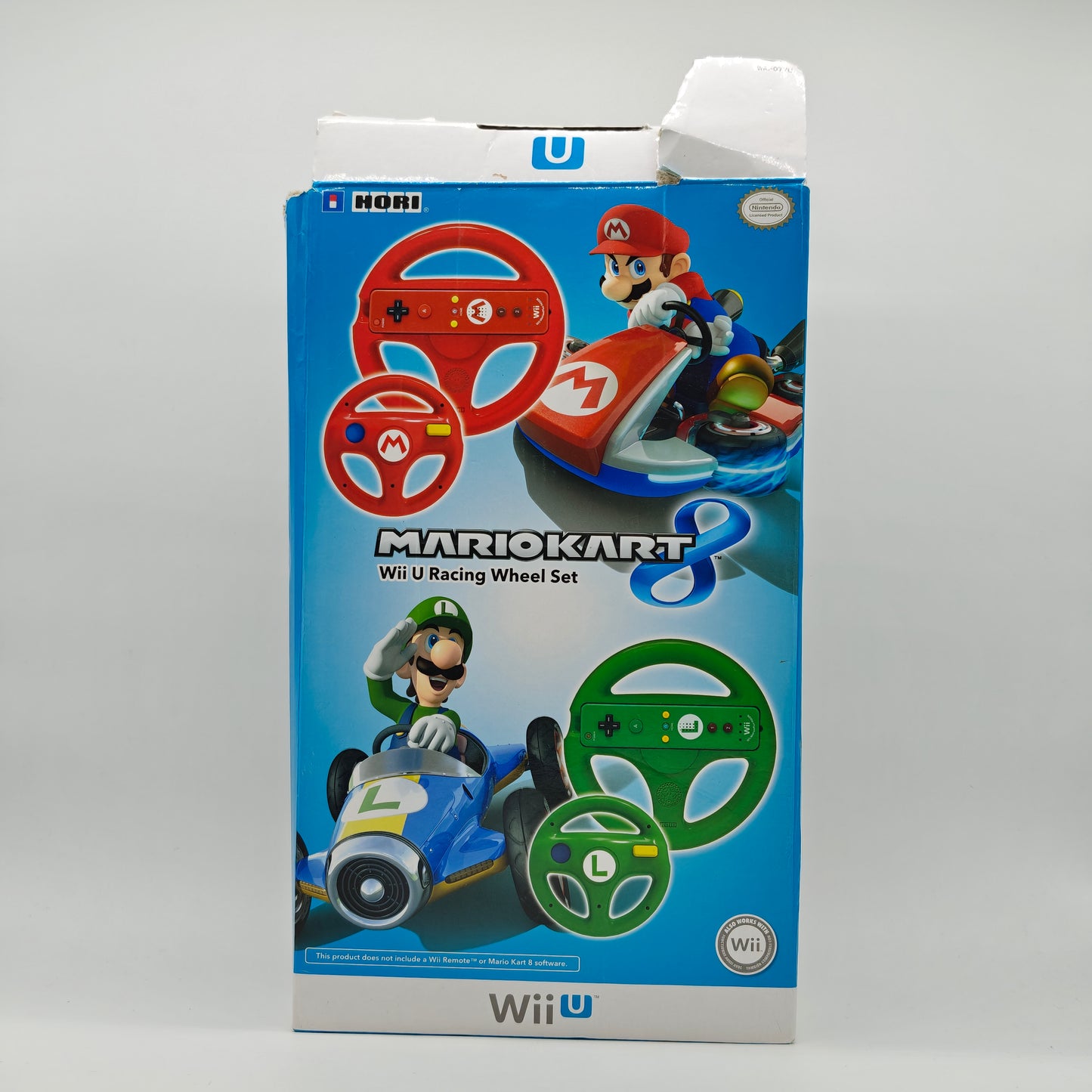 Nintendo Mario Kart 8 Wii U Racing Wheel Set Red/Green WIU-077U