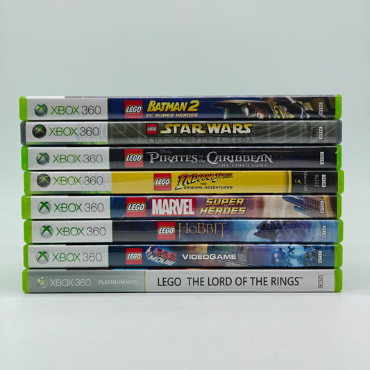 Lot of 8 LEGO Microsoft Xbox 360 Games