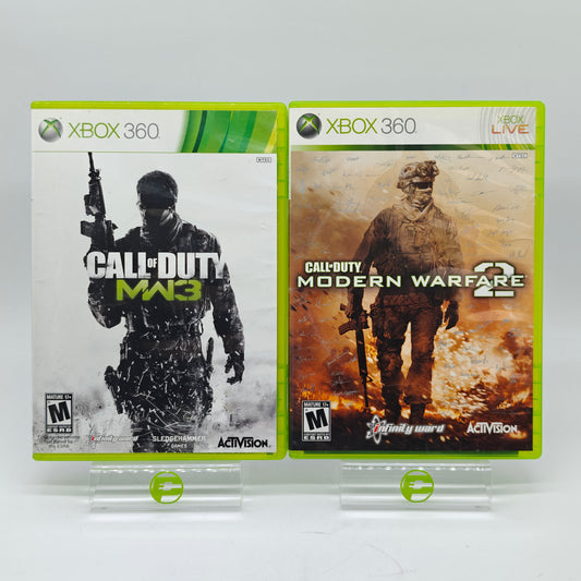Lot of 2 Call of Duty Modern Warfare 2, Modern Warfare 3 Microsoft Xbox 360 Games