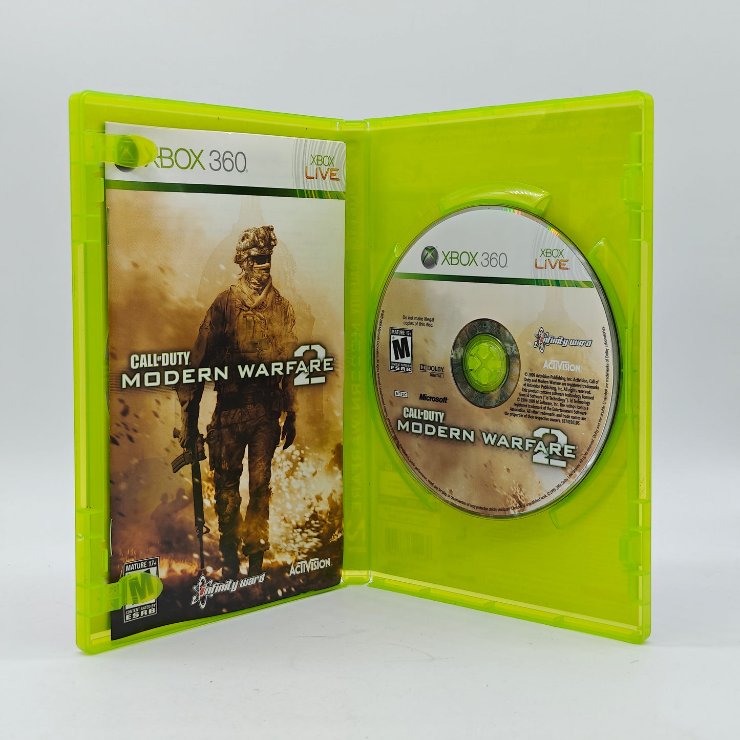 Lot of 2 Call of Duty Modern Warfare 2, Modern Warfare 3 Microsoft Xbox 360 Games