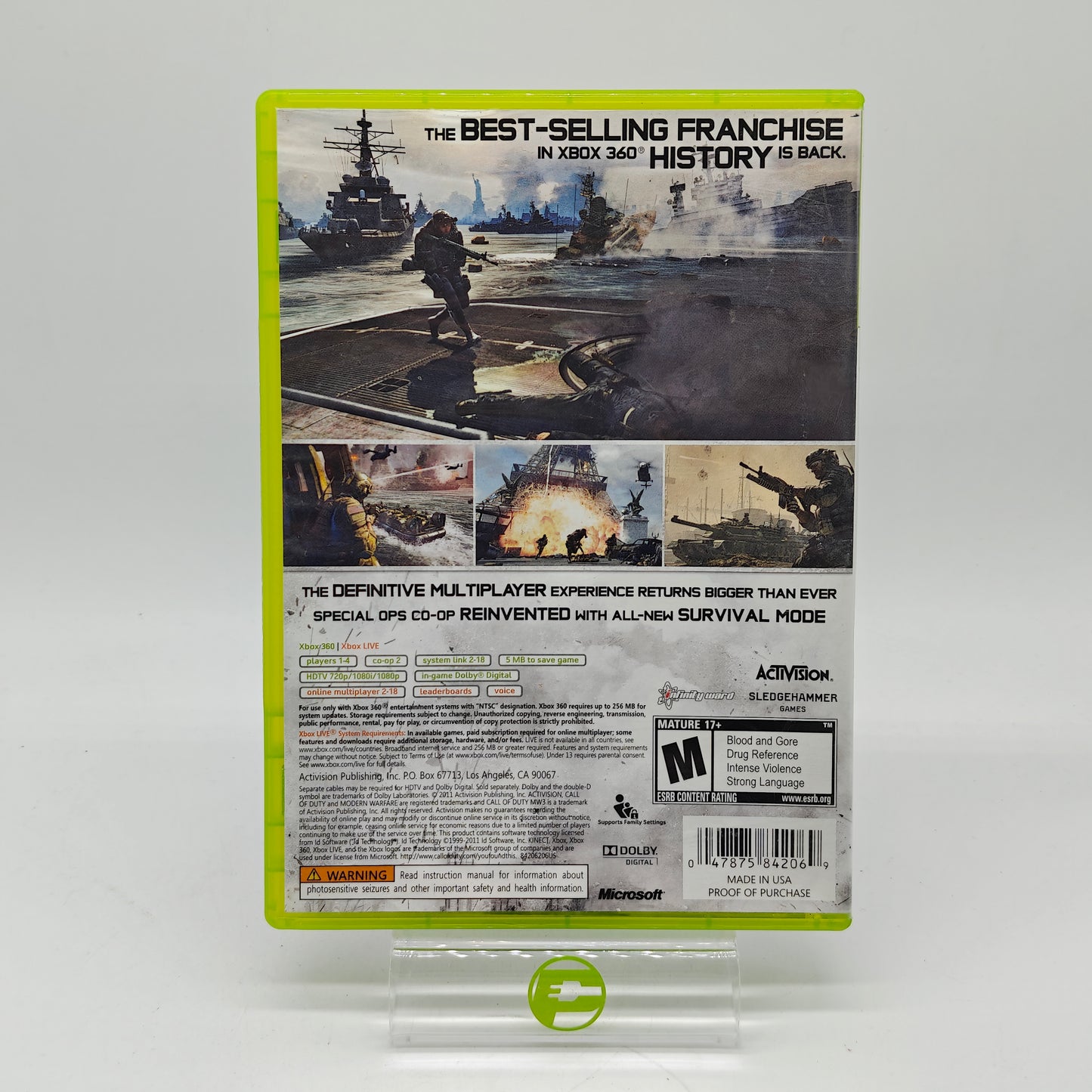 Lot of 2 Call of Duty Modern Warfare 2, Modern Warfare 3 Microsoft Xbox 360 Games