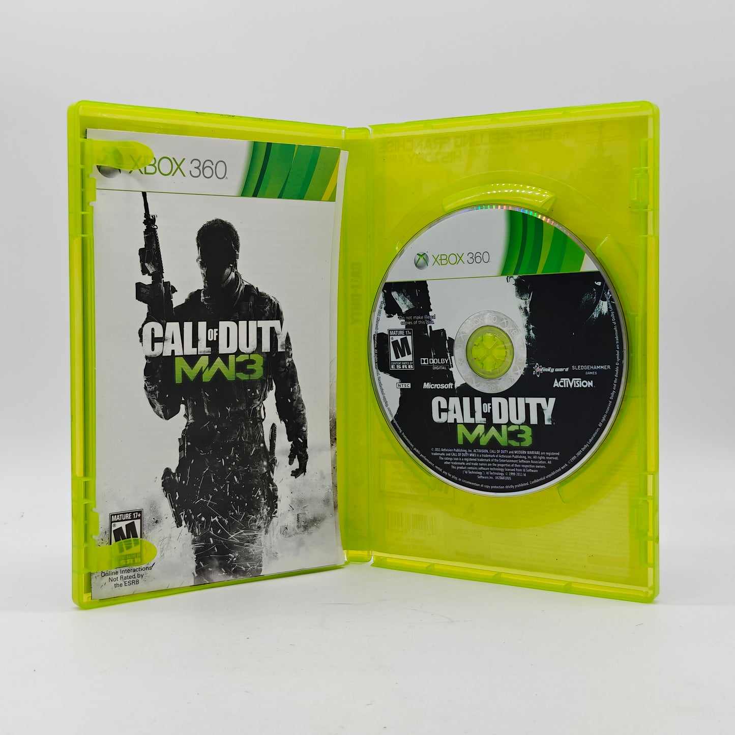 Lot of 2 Call of Duty Modern Warfare 2, Modern Warfare 3 Microsoft Xbox 360 Games
