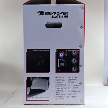 iBuyPower Slate 6 MR i5-12400F 2.50GHz 8GB RAM 1TB SSD PNY GeForce RTX 3050
