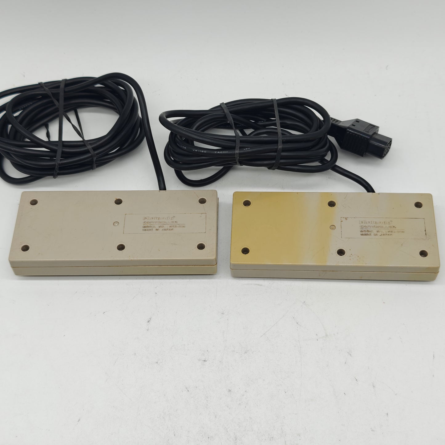 Lot of 2 Nintendo NES Original Controller NES-004 Gray