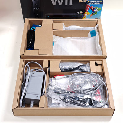 Nintendo Wii Video Game Console RVL-101 Black New Super Mario Bros Wii Bundle