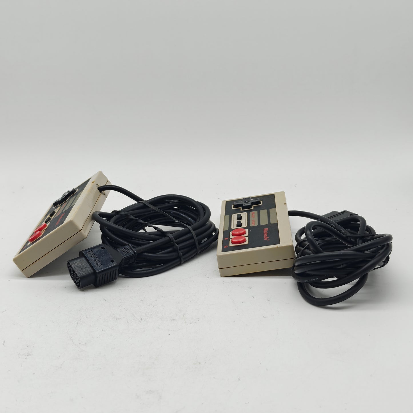 Lot of 2 Nintendo NES Original Controller NES-004 Gray
