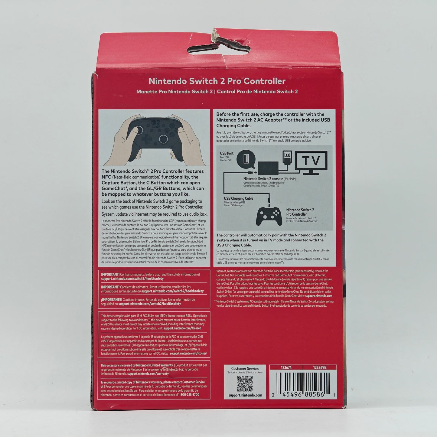 New Nintendo Switch 2 Pro Controller Controller 123674 Black