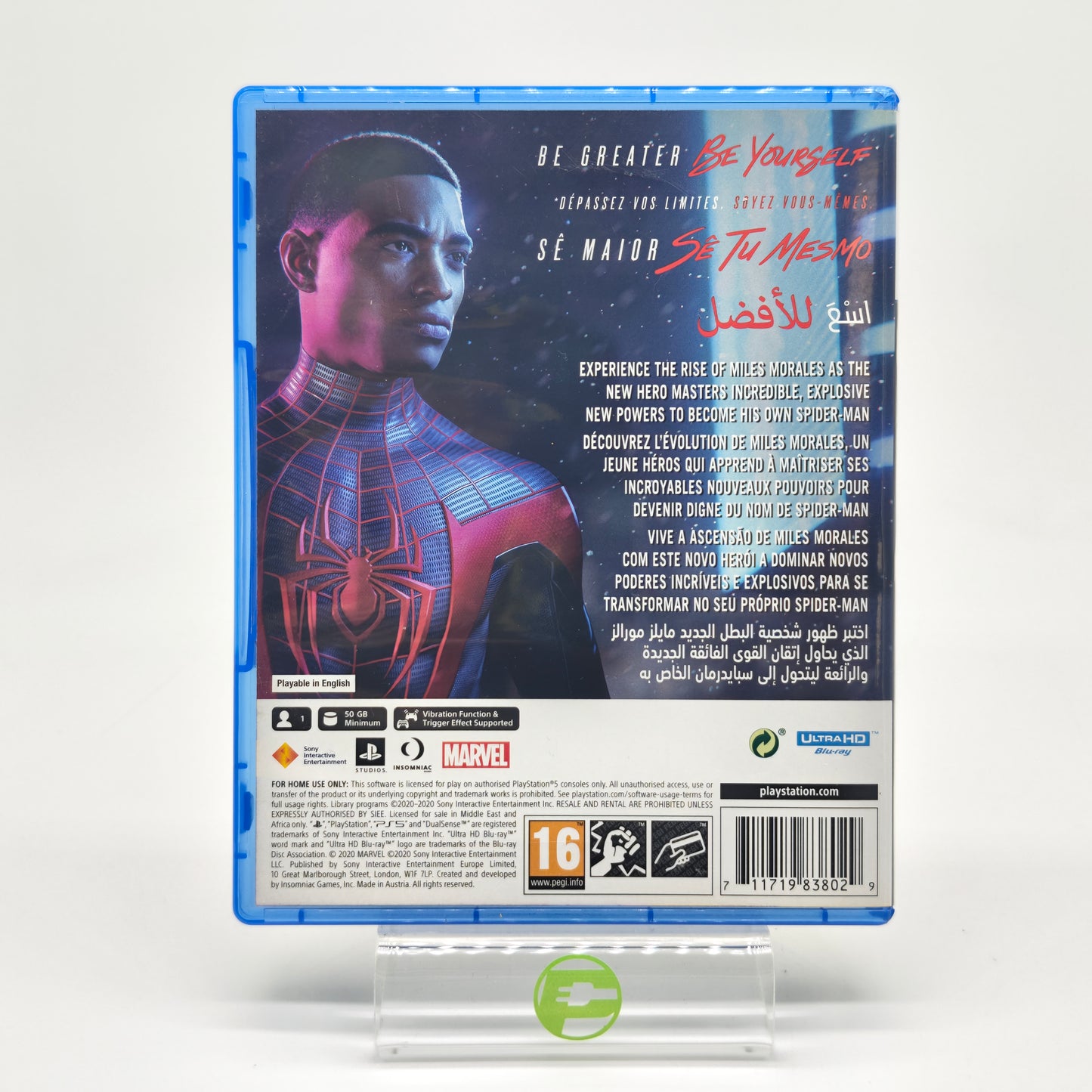 Marvel Spiderman: Miles Morales (Sony PlayStation 5 PS5, 2020) PAL