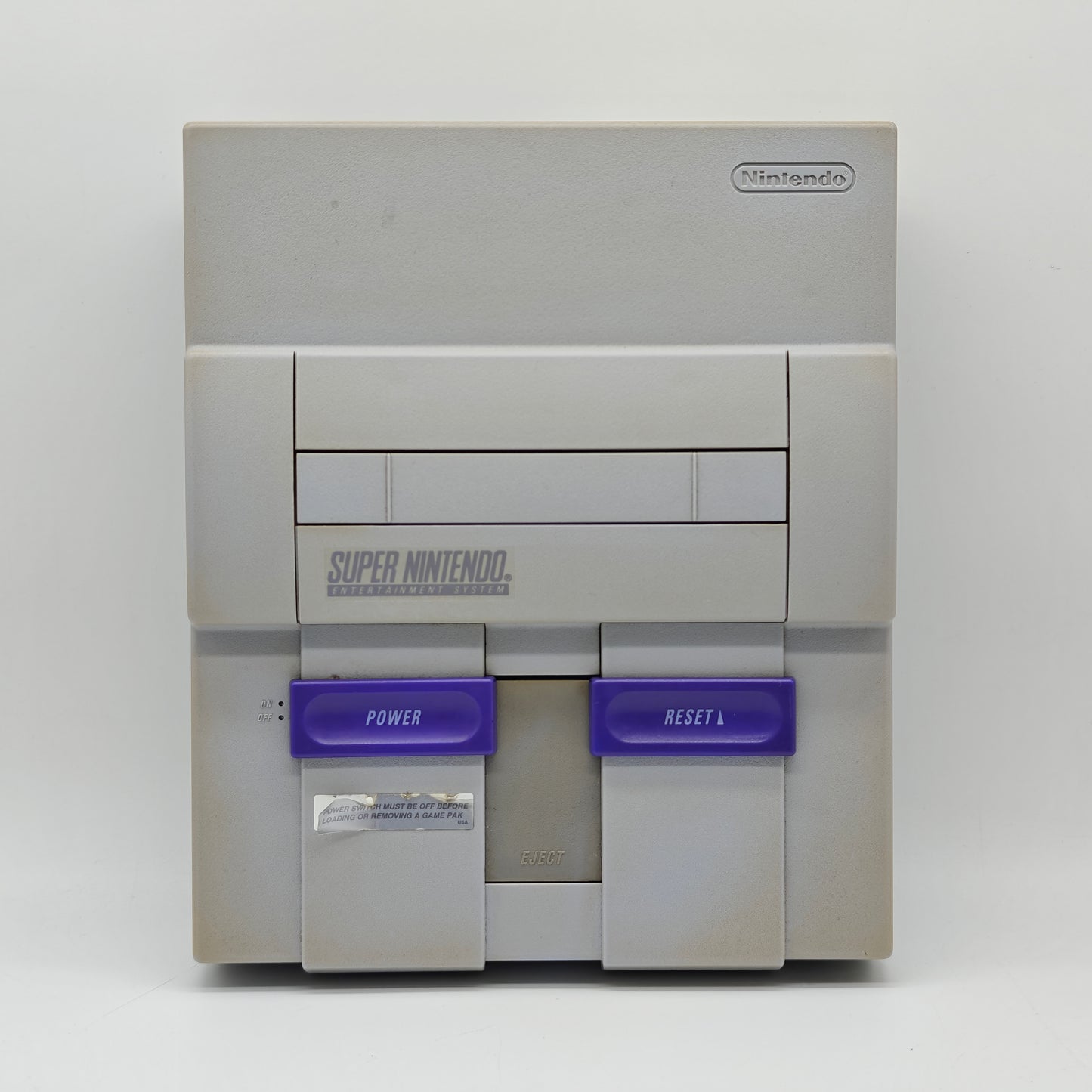 Super Nintendo Entertainment System SNES Video Game Console SNS-001 Gray