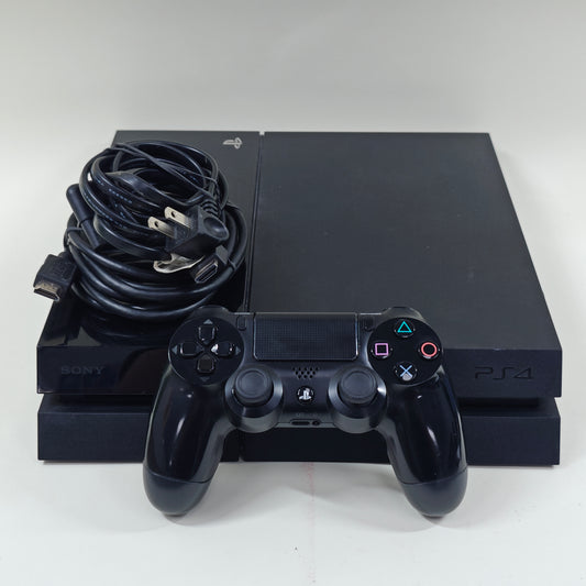 Sony PlayStation 4 PS4 500GB Black Console Gaming System CUH-1001A FW 11.02