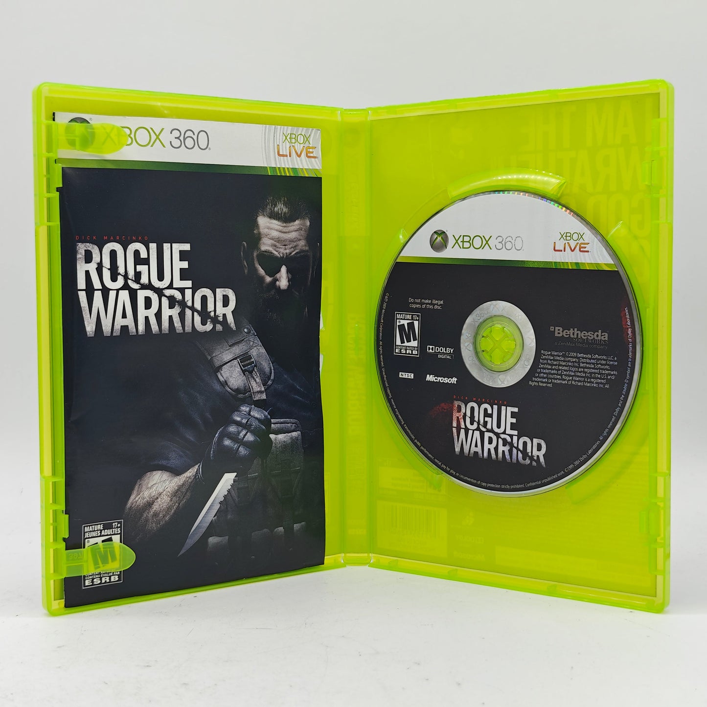 Rogue Warrior (Microsoft Xbox 360, 2009) CIB