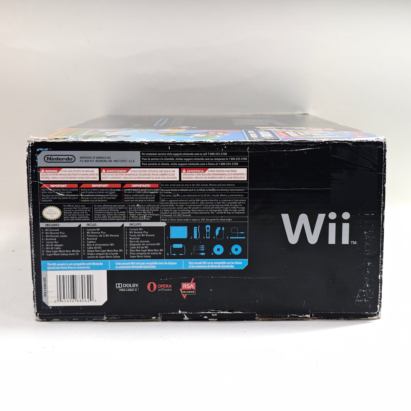 Nintendo Wii Video Game Console RVL-101 Black New Super Mario Bros Wii Bundle