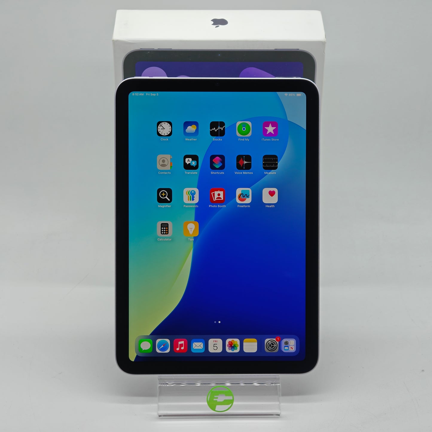 WiFi Only Apple iPad mini (A17 Pro) 128GB 18.6.2 Purple MXN93LL/A