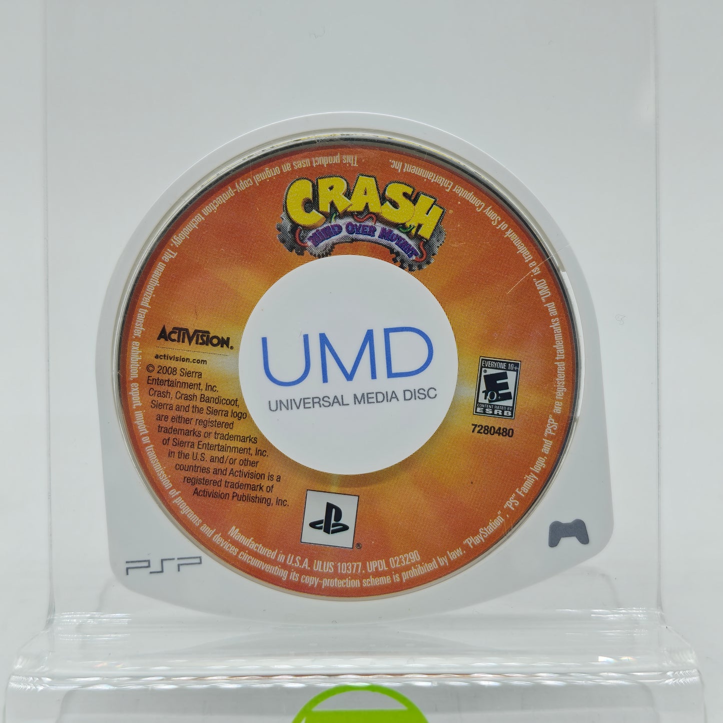 Crash Mind Over Mutant (Sony PlayStation Portable PSP, 2008) Disc Only