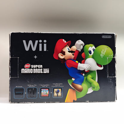 Nintendo Wii Video Game Console RVL-101 Black New Super Mario Bros Wii Bundle