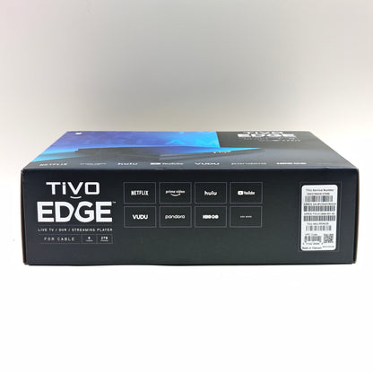 TiVO Edge Streaming Media Device Black MG3-R/ZP0J/0322/2000