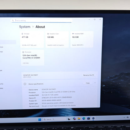 Dell XPS 15 9520 15.6" i5-12500H 2.5GHz 16GB RAM 512GB SSD