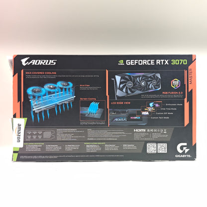 Gigabyte AORUS GeForce RTX 3070 MASTER 8GB GDDR6 Graphics Card GV-N3070AORUS