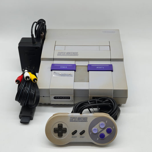 Super Nintendo Entertainment System SNES Video Game Console SNS-001 Gray