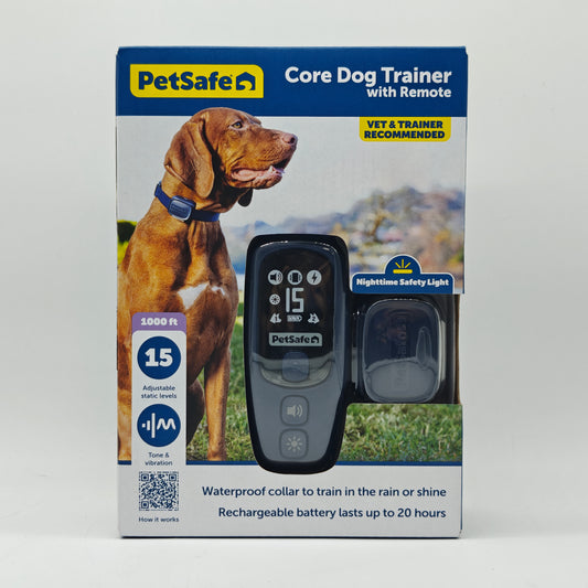 New PetSafe Core Dog Trainer Dog Training Collar with Remote PDT00-18036 Sealed