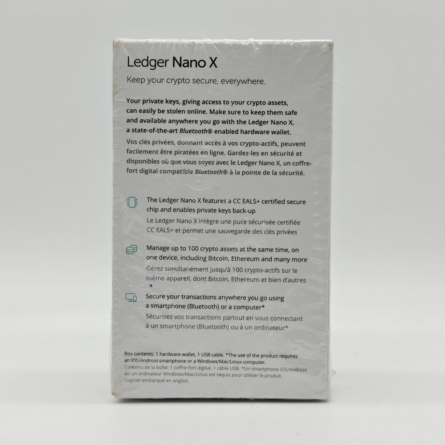 New Ledger Nano X Crypto Wallet Cryptocurrency Wallet