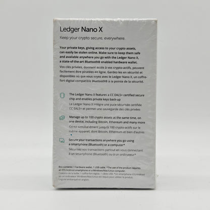 New Ledger Nano X Crypto Wallet Cryptocurrency Wallet