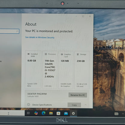 Dell Latitude 5420 14" i5-1135G7 2.4GHz 8GB RAM 256GB SSD