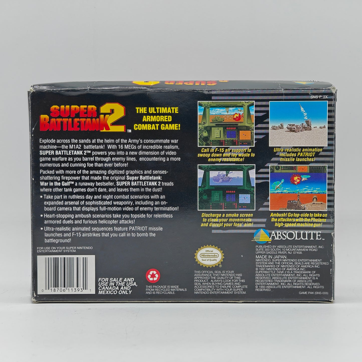 Super Battletank 2 (Super Nintendo SNES, 1993)