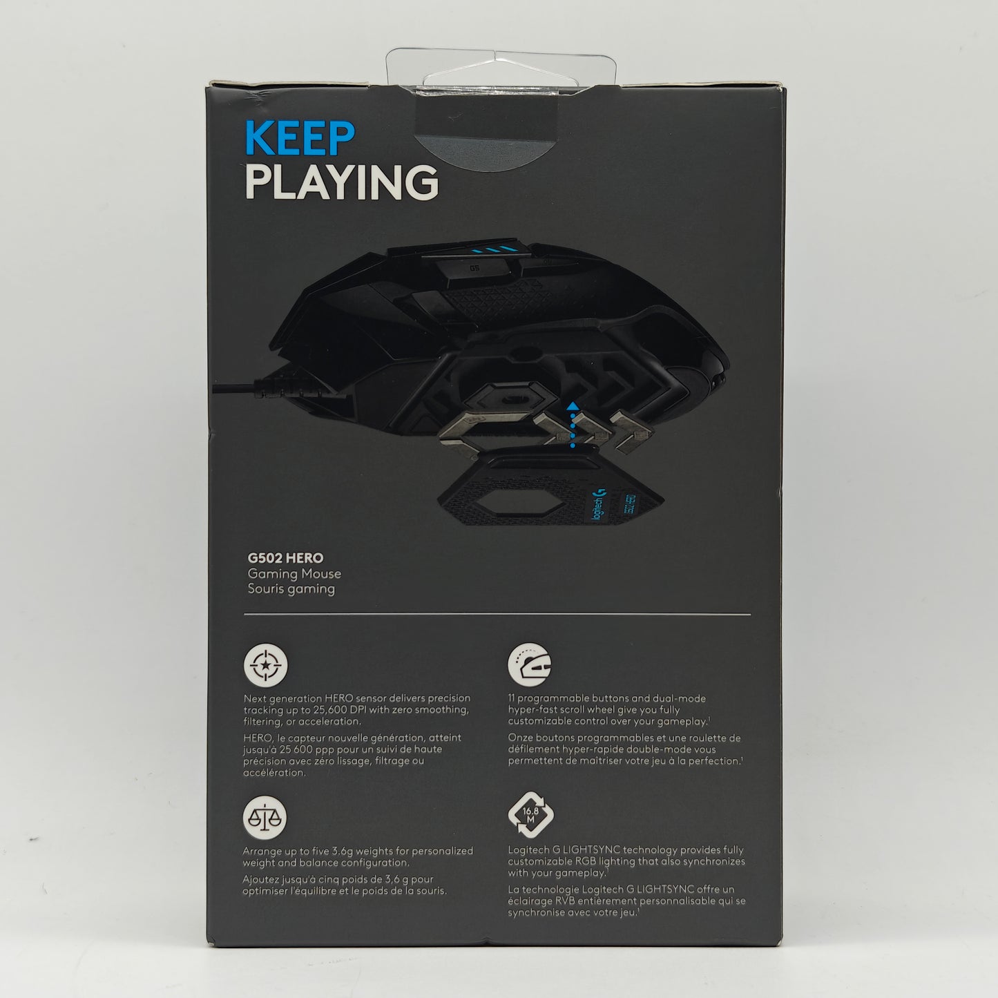 New Logitech G502 Hero Black 910-005469 For PC