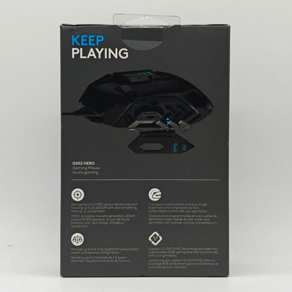 New Logitech G502 Hero Black 910-005469 For PC