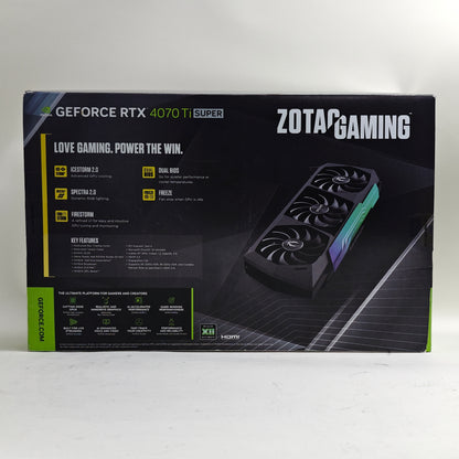 New Zotac GeForce RTX 4070 Ti SUPER AMP Holo 16GB GDDR6X Graphics Card 