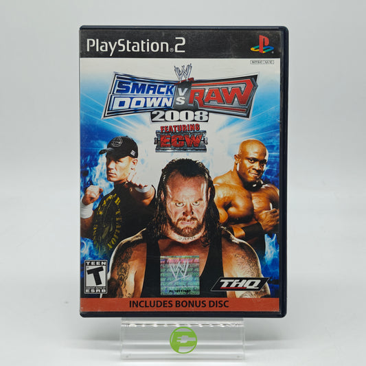 WWE Smackdown vs. Raw 2008 (Sony PlayStation 2 PS2, 2007) CIB