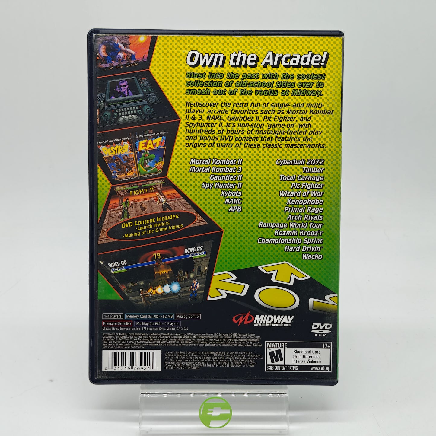 Midway Arcade Treasures 2 (Sony PlayStation 2 PS2, 2004) CIB