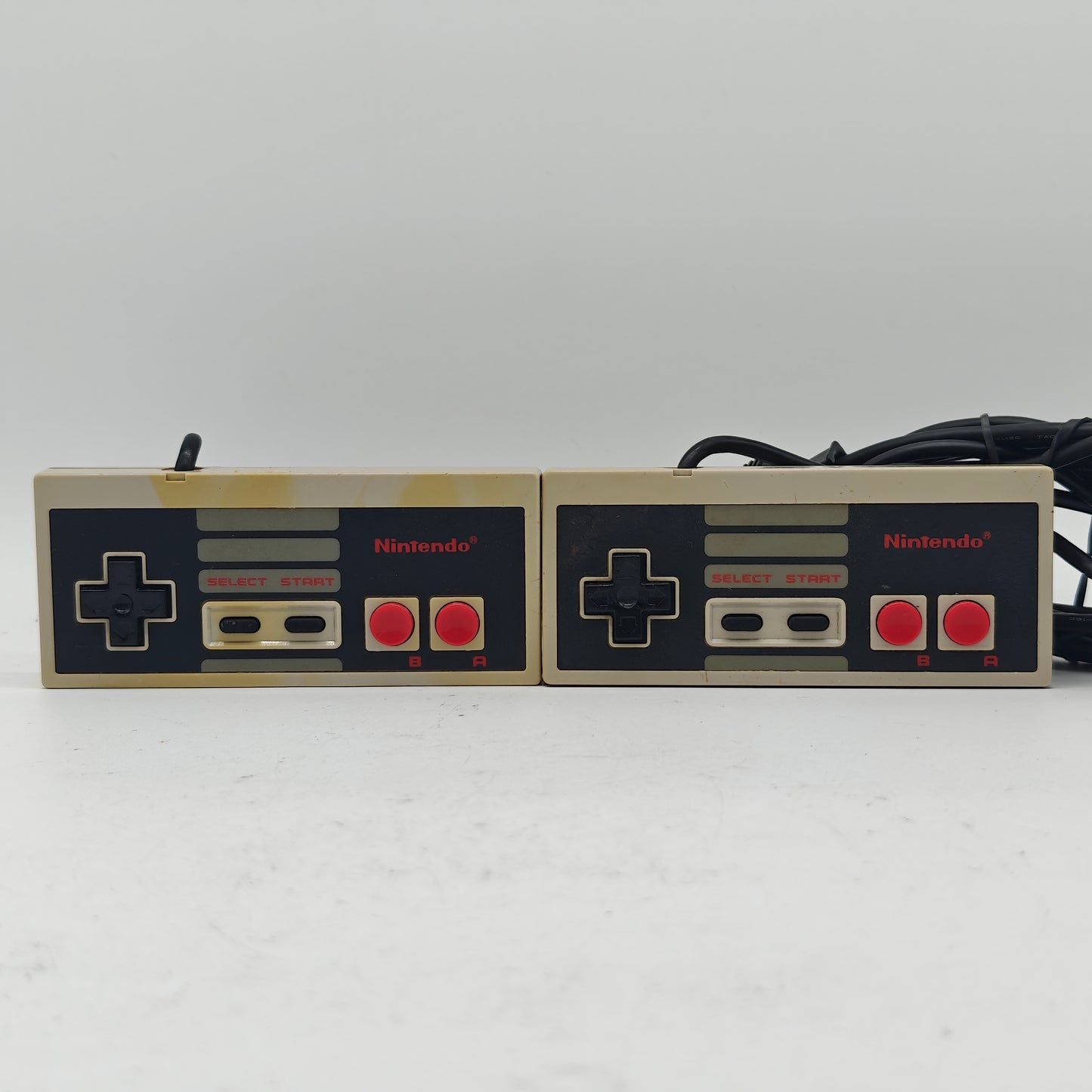 Lot of 2 Nintendo NES Original Controller NES-004 Gray