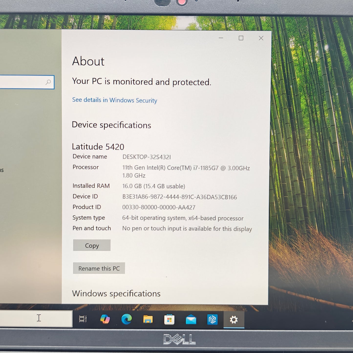 Dell Latitude 5420 14" i7-1185G7 3.0GHz 16GB RAM 512GB SSD