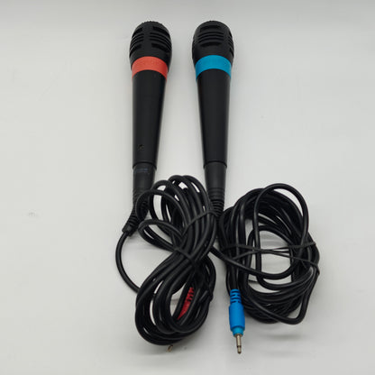 Sony Playstation 3 PS3 Singstar USB Microphones Black SCEH-0001 Bundle