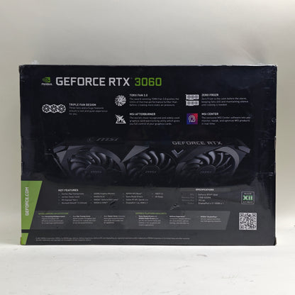 New MSI GeForce RTX 3060 12GB GDDR6 Graphics Card 912-V397-051